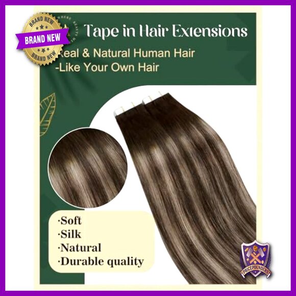 Human Hair Tape Extensions 20Pcs 50G Invisible Flat Fit DIY Application main image 6